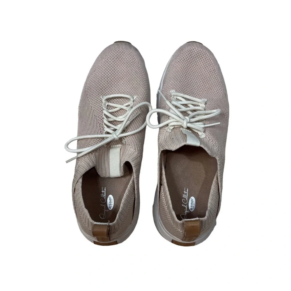Dr Scholl’s Gypsy Sneaker Lace Up Taupe Size 11 Gym Shoe Stretch Knit Lifestyle - Picture 5 of 9